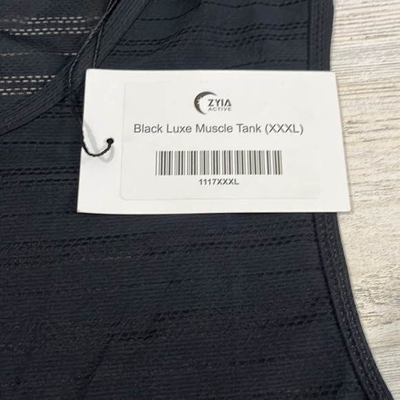 Zyia Active Black Luxe Muscle Tank XXXL.   NWT - Picture 5 of 7